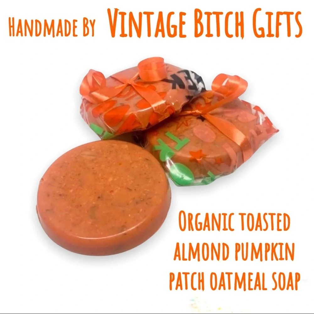 Handmade VBG Toasted Almond Pumpkin Patch Organic Oatmeal Soap (PRICE FIRM)